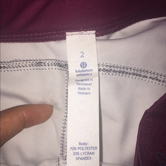 LULULEMON Multi-colored skin tight shorts! - Picture 3 of 3